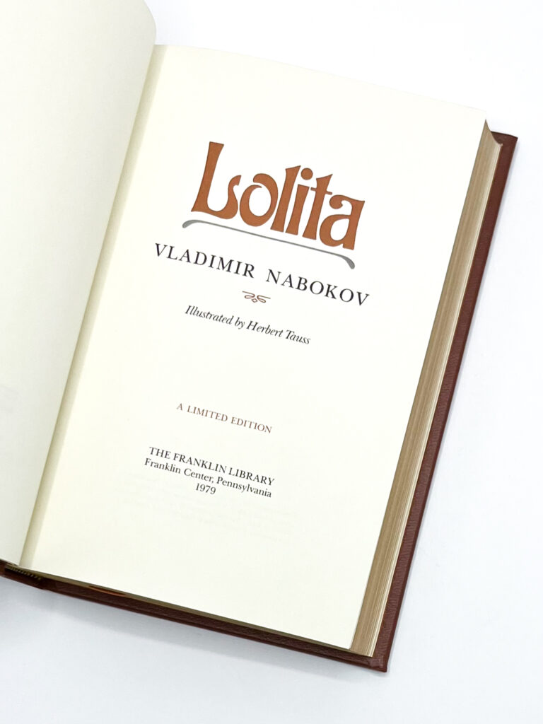 Interior image fromFranklin Library edition of 1979, Nabokov’s Lolita 