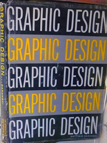 The cover shows the words “graphic design” in all caps in sans serif font five times alternating colours between light grey on dark blue background and yellow on grey background.
