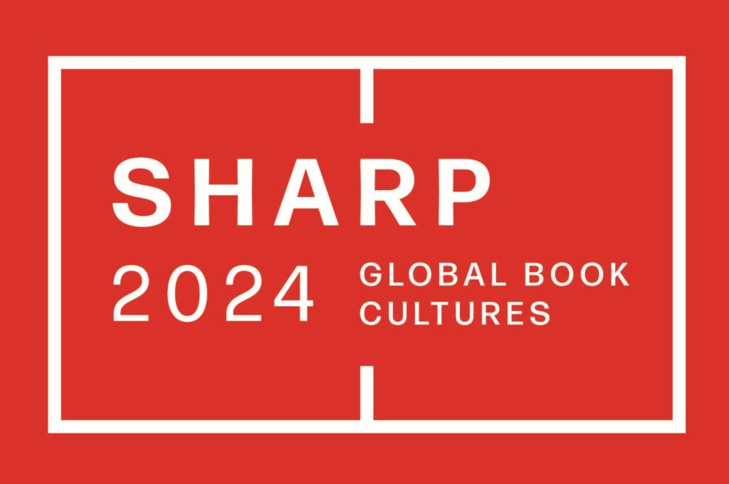 Logo for SHARP 2024 Conference: Global Book Cultures