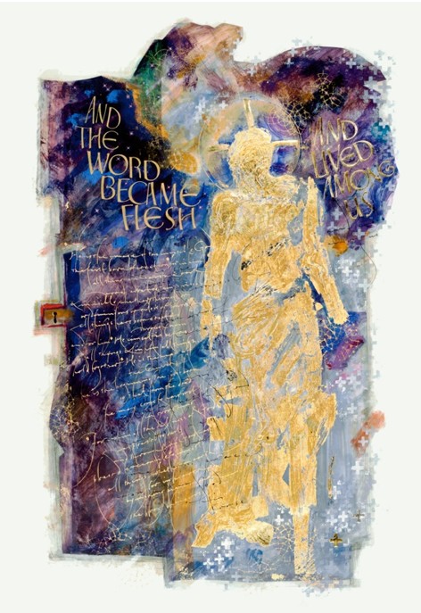 Word Made Flesh, frontispiece to the Gospel of John. Artwork by Donald Jackson.